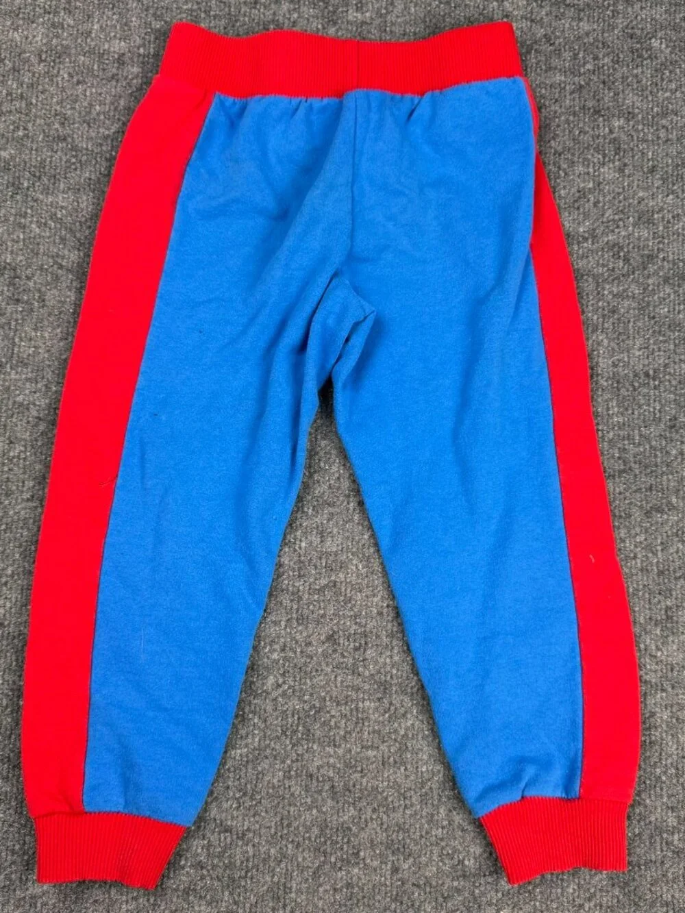 Marvel Spider-Man Boys Blue Red Jogger Sweatpants Size 4T Kids Joggers Stained